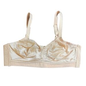 Wacoal Awareness Wire Free Bra 38D Beige Sand Jacquard 852303 Full Coverage